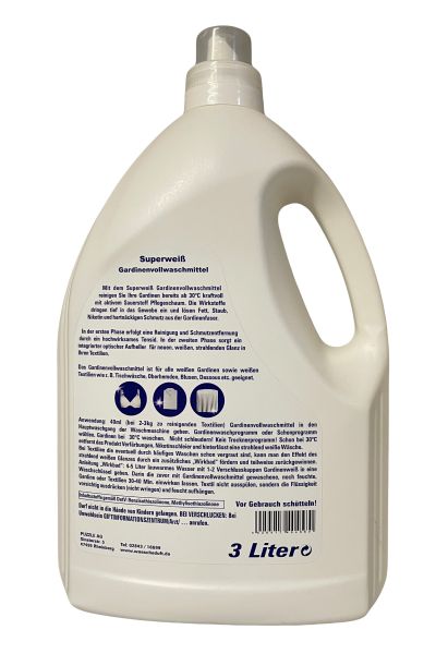 Gardinenvollwaschmittel mit Aufheller 3 x 3  Liter